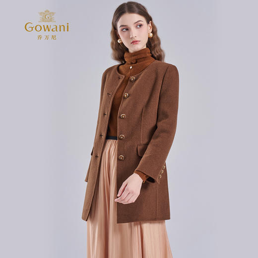 【驼绒】乔万尼大衣女秋冬100%驼绒高级感新款毛呢外套ET4A002 商品图2