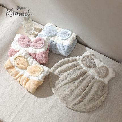 9楼母婴生活馆krramel干发帽强吸水速干神器擦头发干发巾包头巾浴帽可爱护发帽 吊牌价：48元 商品图2