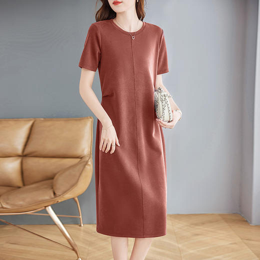 简约大方连衣裙2026年新款夏季今年流行爆款初夏穿搭直筒大码裙子 商品图3