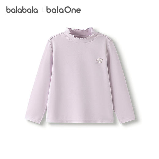 巴拉巴拉balaOne童装女童长袖t恤儿童2025冬季新款打底衫发热抗菌 商品图4