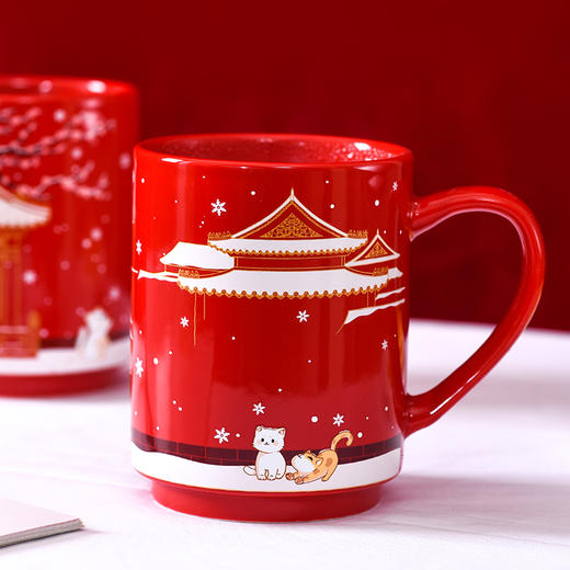 热卖中！！【北京宫廷文创特邀大师林正茂&裴焕禄联合监制出品】《雪遇宫廷》 感温杯 商品图8