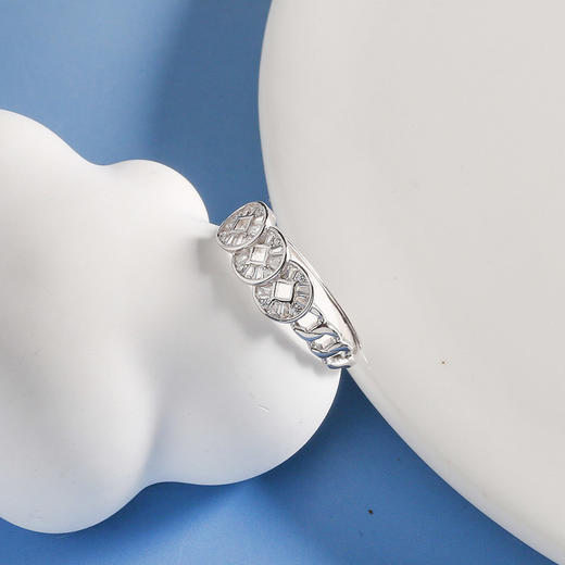 【宏艺珠宝】星钻财路通·银s925戒指 商品图3