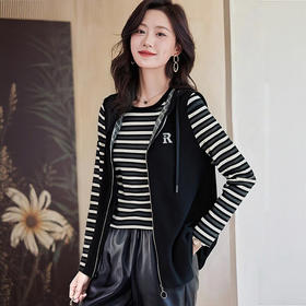 连帽马甲女秋季2026年新款休闲大码坎肩洋气女装背心时尚春秋外套