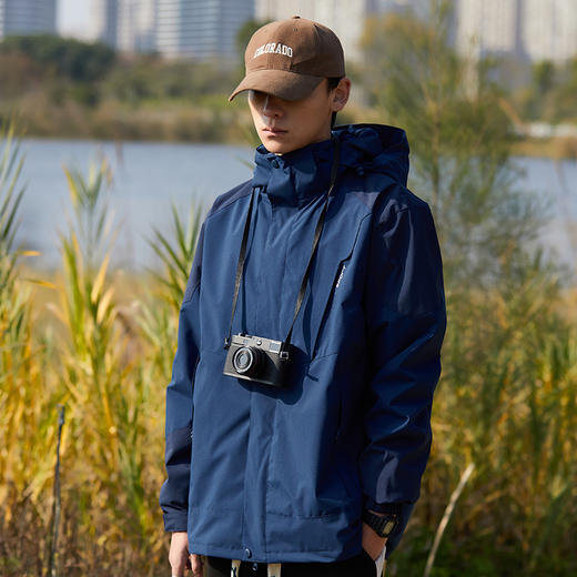 【户外党速抢｜全热封压胶冲锋衣迎来史低价】全热封压胶可拆卸双面银狐绒冲锋衣BS1818S-ZD 商品图3