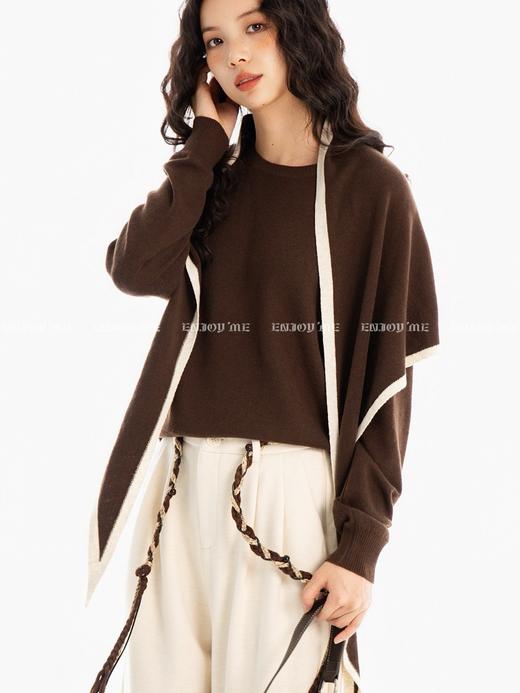 【门店同款】ENJOY冬季“游牧漫寻”披肩针织衫 167296165 商品图1