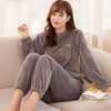 日系暖暖加厚珊瑚绒睡衣套装  保暖不臃肿 2025秋冬款珊瑚绒仙女暖暖套装女外穿加厚加绒懒人睡衣家居二件套 商品缩略图3