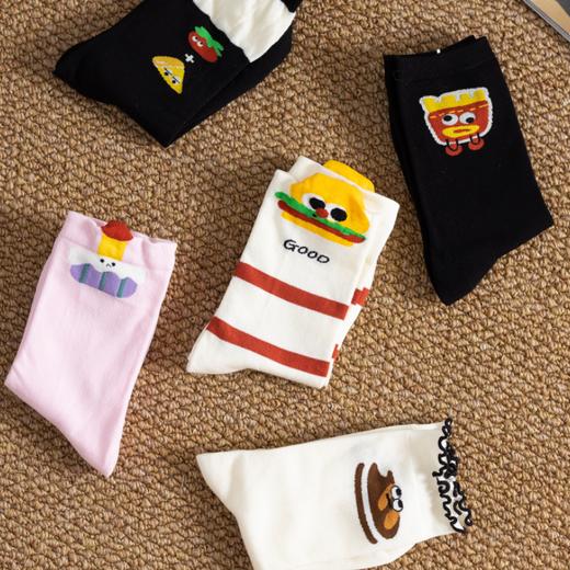 JKN卡通中筒袜|无骨缝，舒适好穿，多色可选，搭配神器 商品图0