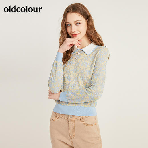 oldcolour欧珂秋冬设计感时尚休闲通勤短款套头衫女GM41052902 商品图0