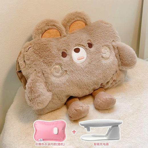 【热水袋充电防爆】可爱毛绒暖水袋 女生宿舍用暖手宝 暖宝宝敷肚子热敷 商品图8
