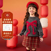 嘟嘟家女童毛衣女孩红色洋气拜年服女宝新年衣服宝宝过年童装衣服★ 商品缩略图1
