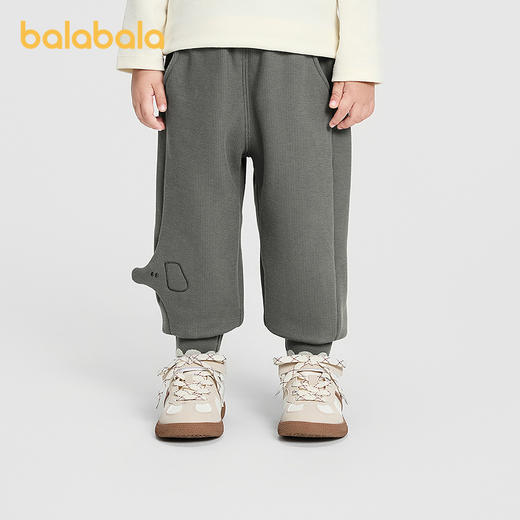 【商场同款】巴拉巴拉宝宝长裤加绒男童休闲裤秋冬2025新款裤子萌 商品图2