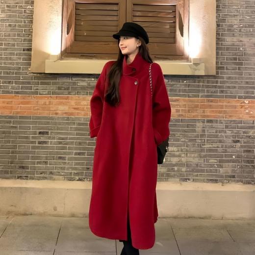 【独家定制款牦牛绒羊毛大衣】10%牦牛绒 90%绵羊毛 ，廓形大衣，两粒扣设计，4色可选 商品图6