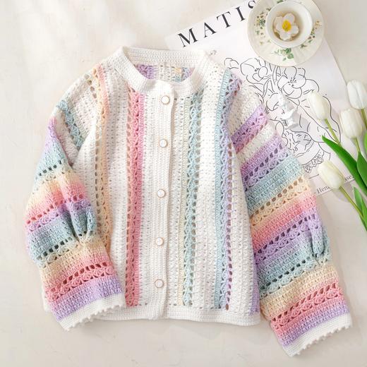 苏苏姐家candy开衫手工diy编织钩针印象雾羽毛线团外套自制材料包预 商品图2