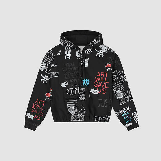 Arte Art Saves Jacket 手绘艺术字连帽牛仔夹克外套 商品图4