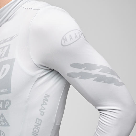 MAAP 男士 Drome 系列 加绒长袖骑行服 冰雾灰 商品图3