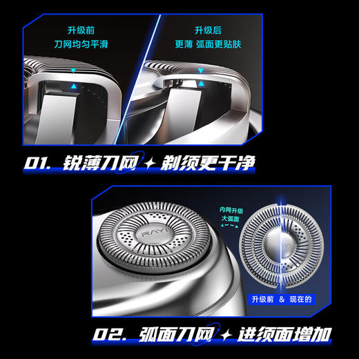 锐亿 双头剃须刀RS293 商品图5
