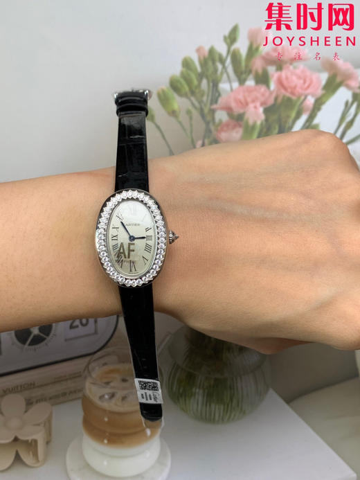 AF卡地亚Baignoire浴缸系列 女士石英腕表 高端美洲鳄鱼皮表带版 商品图8