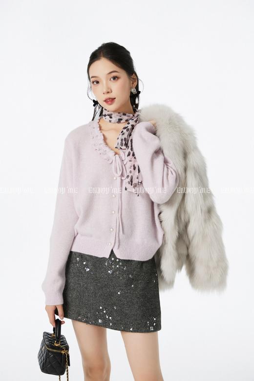 【门店同款】ENJOY冬季“暖冬软糖”珍珠扣系带针织 167594744 商品图1