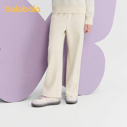 巴拉巴拉童装女童加绒直筒儿童裤子2025冬装新款保暖 商品图2
