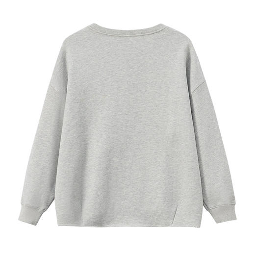 ONIARAI/鬼洗25秋冬泥棒蓝女款企鹅刺绣宽版卫衣女式 N240158 商品图4