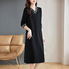 高端长袖连衣裙女士早秋季2026新款高级胖mm大码女装宽松洋气裙子 商品缩略图1