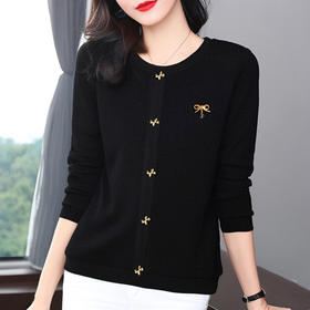 黑色高级上衣女大码长袖t恤打底衫女士秋季新款中年妈妈洋气小衫