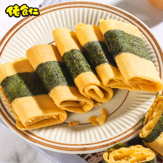 【佬食仁 海苔凤凰卷】甄选食材 蛋香浓郁 酥脆可口 海苔+鸡蛋+小麦 口感丰富 商品图5