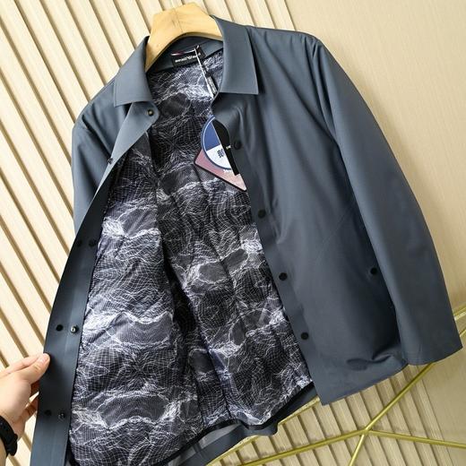 啊玛尼25ss冬季高端翻领商务休闲无痕鹅绒羽绒服外套 商品图5