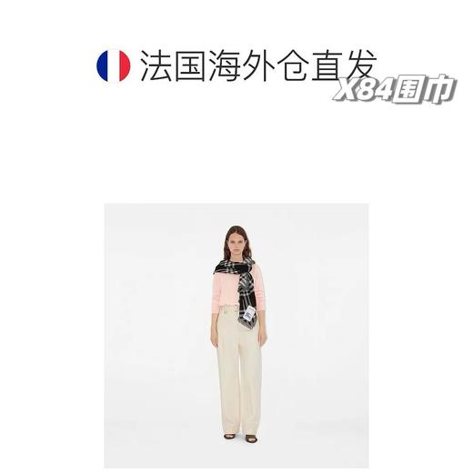 D110437情侣款可双面佩戴保暖舒适亲肤格纹围巾 商品图3