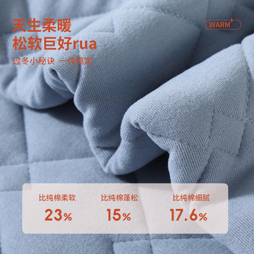 【校服神器】【110-160】【精典泰迪】男童羊毛夹棉保暖上衣 面层：92%聚酯纤维8%氨纶 底层：95%聚酯纤维5%氨纶 填充物：84%聚酯纤维16%绵羊毛 商品图3