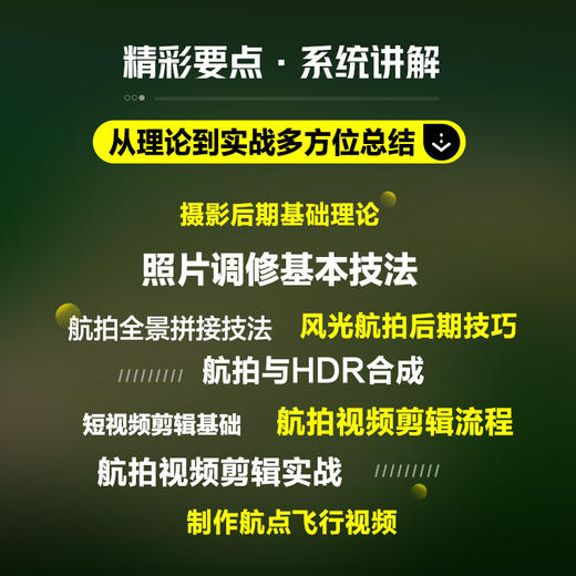 大疆航拍摄影后期与视频剪辑完全攻略 大疆无人机摄影航拍后期教程书风光城市全景拼接照片后期处理短视频剪辑剪映pr达芬奇软件 商品图1