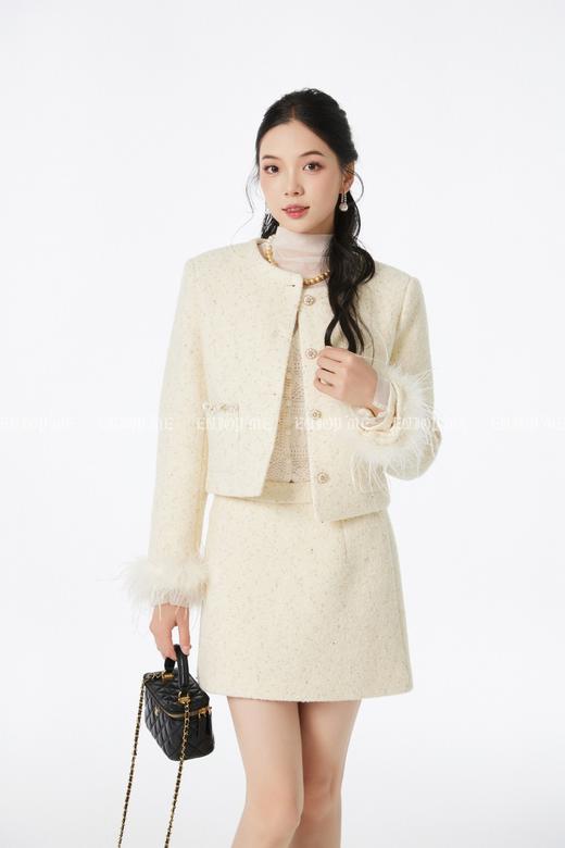 【门店同款】ENJOY冬季“相聚时刻”袖口毛毛羽绒小香套装 167696919 商品图0