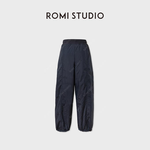 ROMI STUDIO“率性自我”立体剪裁宽松锦纶快干休闲裤RWCAX66283 商品图1