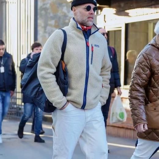 D110424摇粒绒外套 Retro Pile系列立领羊羔绒外套夹克男款 商品图9