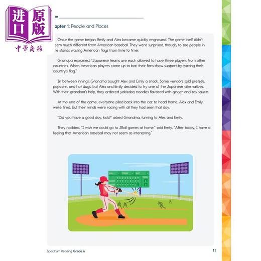 预售 【中商原版】光谱练习册 阅读系列 6年级 Carson Dellosa Spectrum Reading Grade 6 美国CarsonDellosa 英文原版进口教辅 商品图2