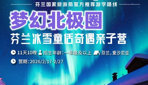 梦幻北极圈！寒假芬兰冰雪童话11日奇遇，追逐极光，和圣诞老人交流 商品图0