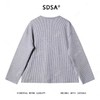SDSA秋冬新款痞帅男装简约撞色竖纹按扣圆领毛衣百搭套头针织衫 商品缩略图5