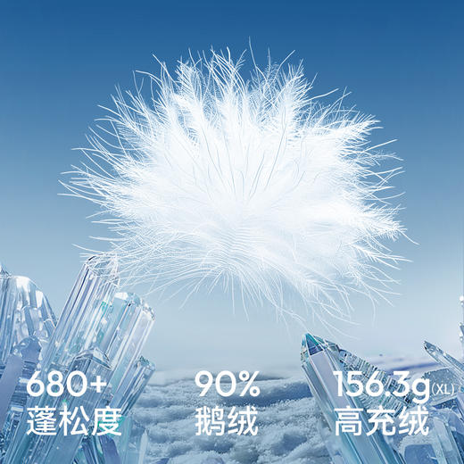 防护外套|森马中国国家地理系列羽绒服女中长款新款鹅绒冬装 商品图3