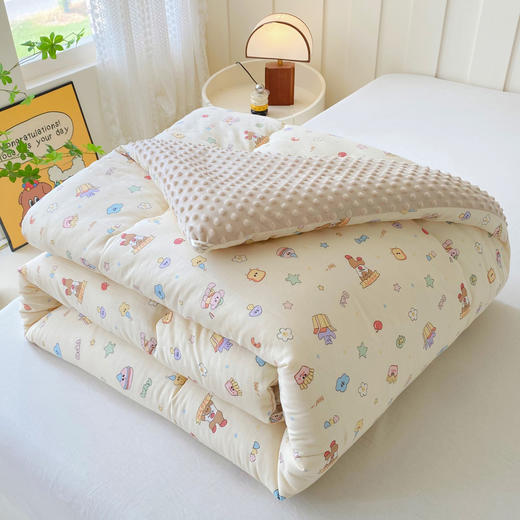 【品牌直发】小象咘叮A类母婴级全棉双层纱婴儿绒210g yb1112016 商品图3