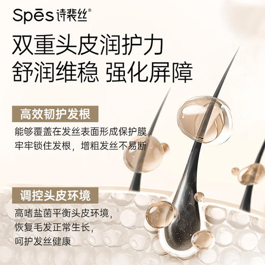 【多妈团购 spes 防脱洗发水，前50名下单送按摩梳子（每人仅限一份）】防脱大佬级成分，防脱固发，控油蓬松，充盈毛囊，双重头皮润护力 舒润维稳 强化屏障-乐果村 商品图11