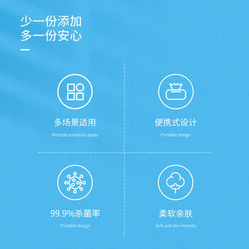 百年修医生 杀菌湿巾80抽*24包整箱 杀菌率99.9%卫生消毒湿巾清洁湿纸巾 /家庭清洁/纸品 /清洁纸品 /湿巾 商品图2