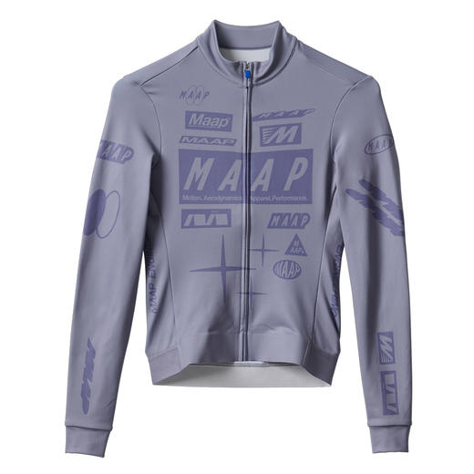 MAAP 男士 Drome 系列 加绒长袖骑行服 闪银紫 商品图4