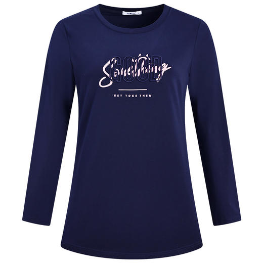 中长款打底衫女春秋季2026新款大码女装纯棉长袖t恤宽松显瘦上衣 商品图4