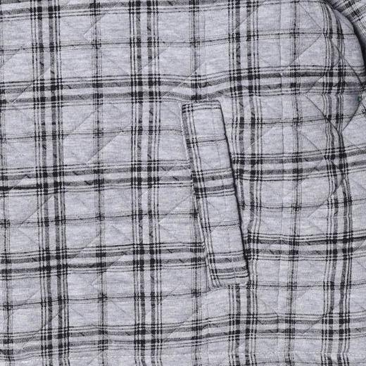 42763SDSA男士秋冬新款痞帅男装韩版宽松拼接格纹翻领夹克外套百搭时尚 商品图3