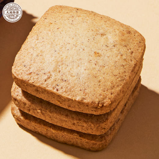 大地物源 松茸饼干松茸青稞饼干100g/盒 咸香酥脆 商品图3