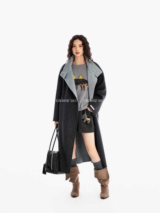 【门店同款】ENJOY冬季“暖冬知性”立领双面羊绒大衣 167695511 商品图4