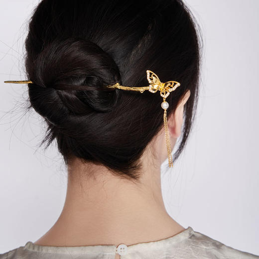 大英博物馆 叠彩蝶韵系列 流光蝶影系列 发簪 商品图2