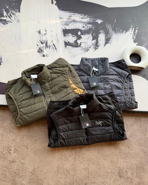 D110436冬季胸前印染LOGO羽绒立领情侣马甲轻薄款 商品图2