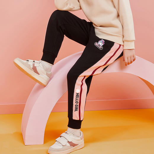 女童加厚棉裤一条过冬儿童加绒运动裤冬季长裤大童女装冬装休闲裤 商品图1