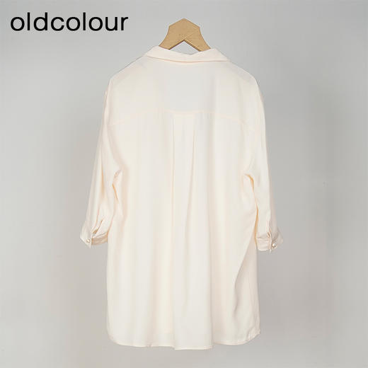 oldcolour欧珂夏季简约日常休闲宽松纯色中袖套头衫女HO26012530 商品图1